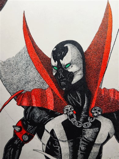 #spawn #spawnmovie #pointalism #artistsoftiktok wip | Spawn