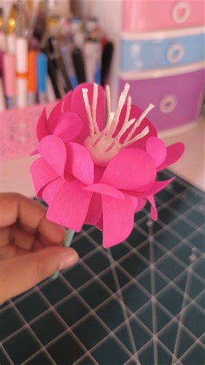 Aesthetic flower make with paper #shorts #ytshorts #viralshorts #paper #handmade #papercraft #diy