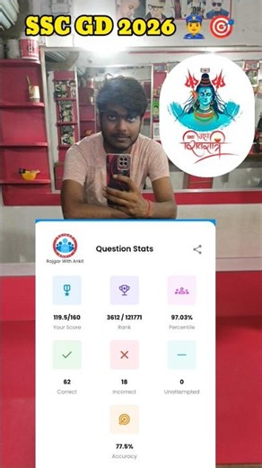 SSC GD Mock Test Analysis. #shorts #sscgd #rwa