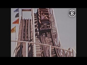 The Giant Dipper Roller Coaster in 1976