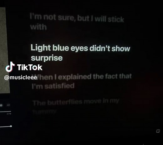 Light Blue Eyes Lyrics — 'Butterflies in My Tummy' Vibe