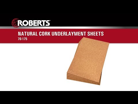 ROBERTS® Natural Cork Underlayment Sheets