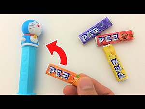 How to refill candy in a PEZ dispenser different from TikTok ／ペッツの詰め替え/入れ方・補充/ドラえもん