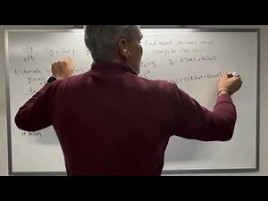 Applying the Euler's method and checking the error