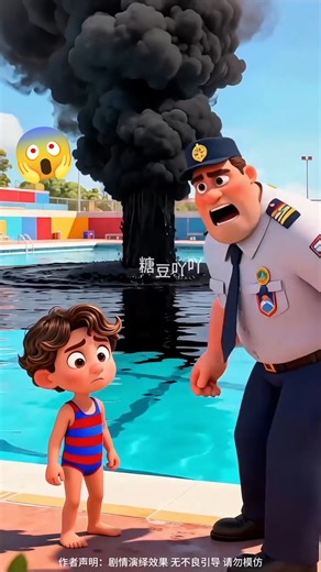 Monster 👹 jumps into the swimming 🏊‍♂️ pool 🌊😮 #shorts