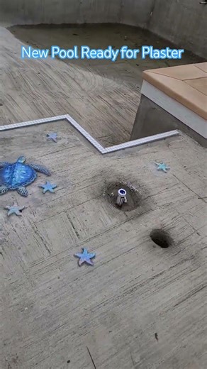 New Pool Ready for Plaster #pentair #concrete #swimmingpool #diypool #construction #waterfall #pool