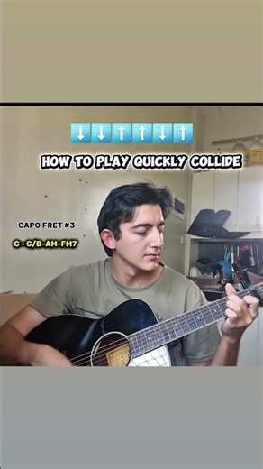 4 Easy Chords to play Collide! #guitar #collide