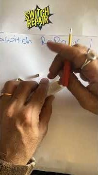 SWITCH REPAIR #mukulchopra #electrical
