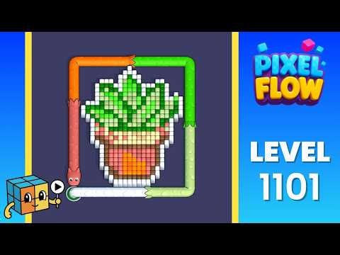 Pixel Flow Level 1101 Walkthrough Solution