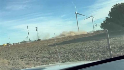 Windmill demolition underway in Taylor County