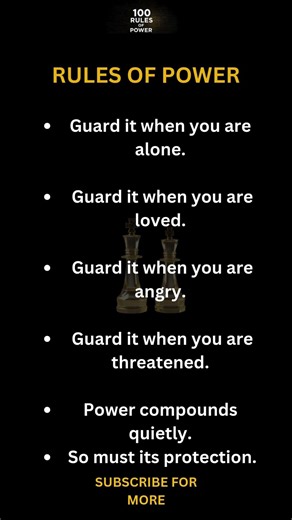 Rules Of POWER You Must Remember NEVER To Forget #shorts #selfconfidence #motivation