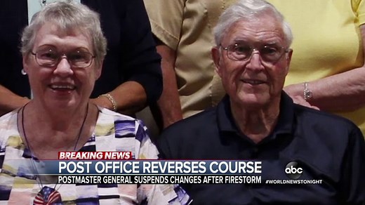 Under pressure from Democrats, Postmaster General Louis Dejoy backs down