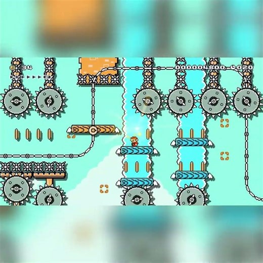 Platforms In The Sky! 【40s】 by ★Lοqυιzιtο [Loquizito] #shorts 🍄Super Mario Maker 2 | Switch 2 #dua