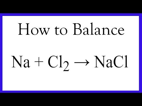 Balancing and Writing the Equation for Sodium + Chlorine gas