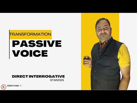 Transformation Direct Interrogative Passive voice rules and examples.