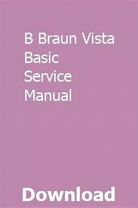 B Braun Perfusor Basic Service Manual