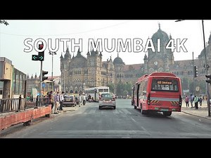 South Mumbai 4K - Driving Downtown - India