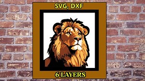 Multilayer 3D Lion | File for Laser and Paper Cutting (SVG, DXF, AI, Lightburn) | Digital Download - Etsy Canada