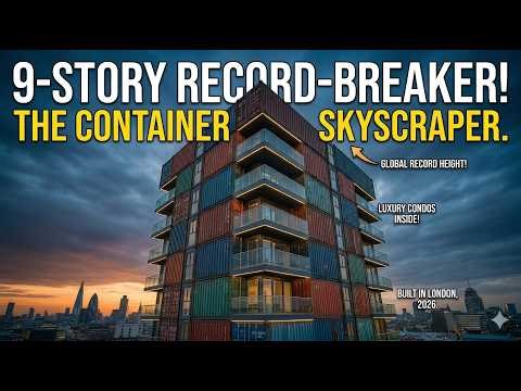 Inside the World’s Tallest Container Skyscraper (9 Stories of Recycled Steel)