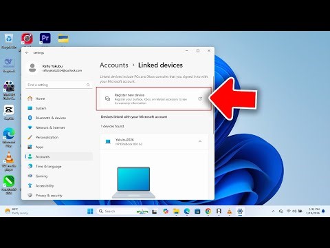 How to Register a Device in Your Microsoft Account | Windows 11