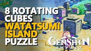 Watatsumi Island 8 Rotating Cubes Puzzle Genshin Impact