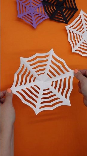 How to make a paper spider web 🕸️