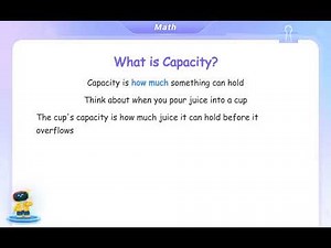 Free Video Lesson: Compare Capacity - (Grade K)