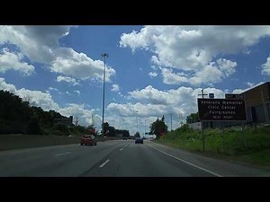 Driving on I-77 thru Canton,Ohio