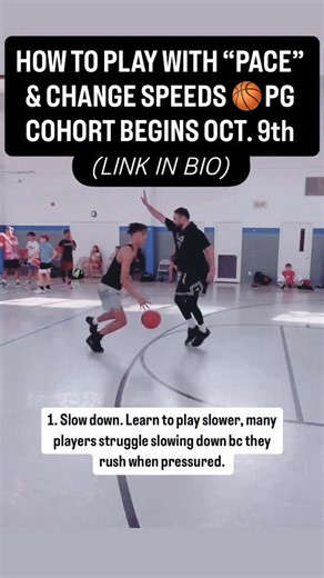 Phillip Morrison on Instagram: "👉 Comment “Class” for details on becoming a better point guard in our Cohort/Class that begins Oct 9th. Lessons I learned as a pg playing overseas professionally & as a college all-american. LINK IN BIO One of the best ways to developing pace to your game is never move at the same speed more than a few steps. Play slow, quick, change rhythm & cadence of your steps. Pretend you cannot run, so you never get rushed or hurried. Check out my 2 point guard programs by 