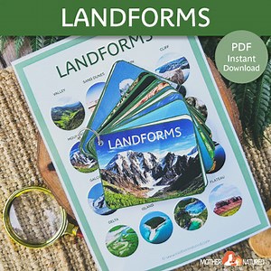 Landforms Book | Landforms worksheet | Landforms Printable | Landforms