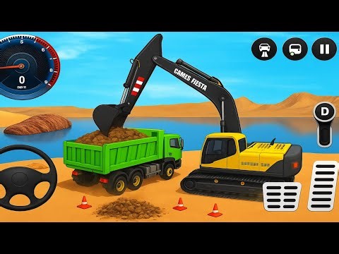 Real City Construction Simulator 3D – Drive JCB & Big Dumper Truck Game Part #6 - Android gameplay