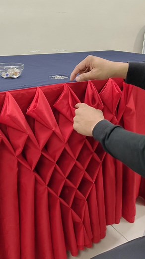 Diamond Design Table Skirting Tutorial