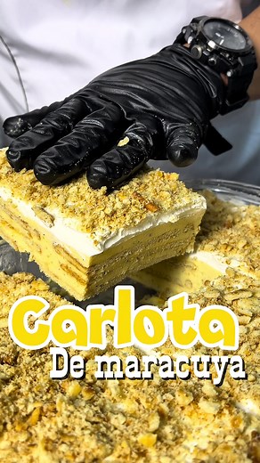 Carlota de Maracuya Facil y Deliciosa