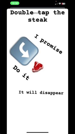 Double tap it it will disappear