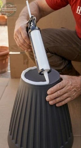 DIY Luxury Fountain from Plastic Pots ⛲ Step-by-Step Garden Water Feature #garden