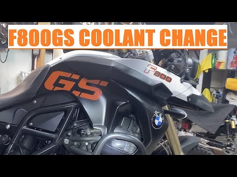 BMW F800GS Coolant/Antifreeze Change Quick Overview!