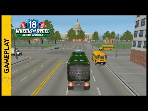 18 WHEELS OF STEEL: Across America (Houston x Pittsburgh x Great Falls x Washington x ...)(Gameplay)