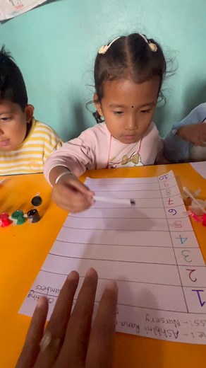 895K views · 10K reactions | #class nursery  #draw the dots and counting numbers 1,2,3,,, | Kids Chitwan Pre-School Montessori | Facebook