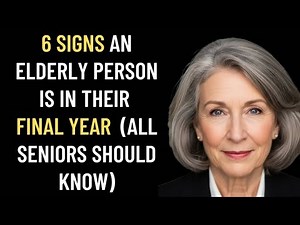 6 signs an elderly person is in their final year and what every senior should know!