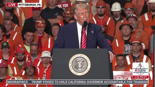 380K views · 4.8K reactions | FULL SPEECH: President Trump Holds a Rally in Pittsburgh, PA - 5/30/25 | Right Side Broadcasting | Facebook
