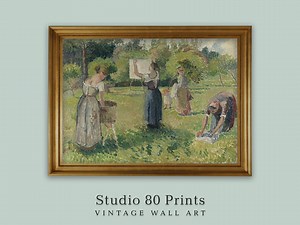 Laundry Impressionist Painting | Rustic Cottage Wall Art | Autumn Landscape Decor | Laundry Room Decor | Printable Digital Download - Etsy Australia