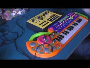 Circuit Bent ELC Light up Keyboard Glitch & Monotribe by freeform delusion