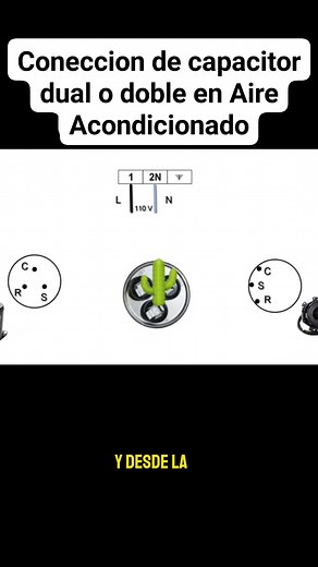 169K views · 3.2K reactions | Coneccion de capacitor dual o doble en Aire Acondicionado #fblifestyle | Refrigeraciónes Sahuaro | Facebook