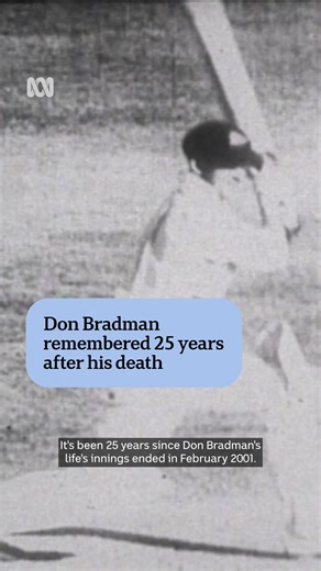 What's your favourite memory of Sir Don Bradman? 🏏 He was a towering figure in Australian cricket and culture, with an eyewatering batting average. Commentators have paused to reflect on his ongoing significance to the sport 25 years after his death. 🎤 by Daniel Keane via ABC News SA Read the full story: https://www.abc.net.au/news/2026-02-25/sir-donald-bradman-died-25-years-ago-but-his-legacy-endures/106380826 #ABCNewsSA | ABC Adelaide