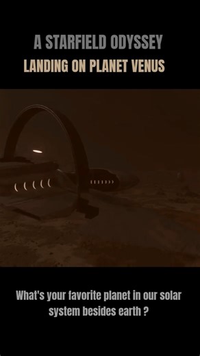 Landing On Planet Venus | Starfield #starfieldshorts #starfieldgameplay