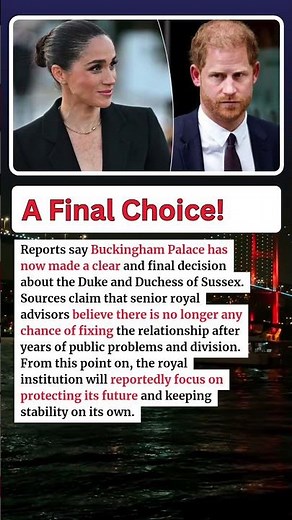 BREAKING: Buckingham Palace Reportedly Makes Final Decision on Harry and Meghan