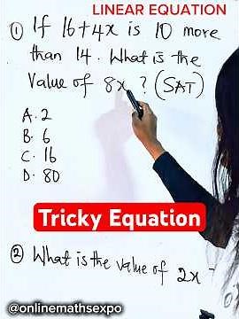 How to solve a tricky equation | SAT exam #viralmathshorts