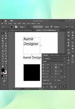 How to Use Type Tools in Adobe Illustrator Part-01 #aamirdesigner #typetool