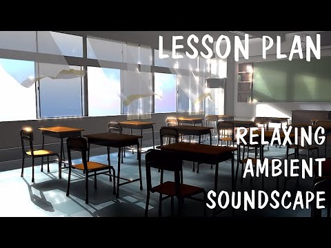 Relaxing Ambient Soundscape - Lesson Plan - Empty Classroom/Chalkboard Writing Ambience - Clock Tick