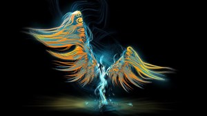 Abstract  Angel  Dance  Live  Wallpaper